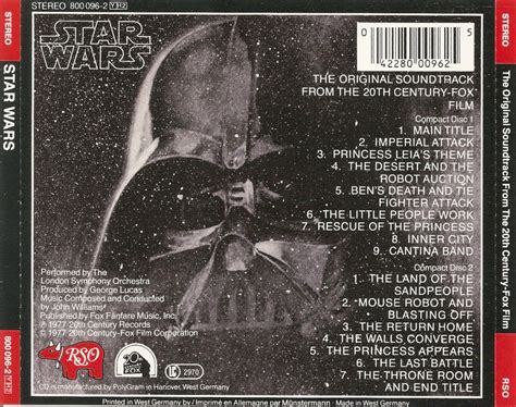 The First Pressing Cd Collection Star Wars The Original Soundtrack