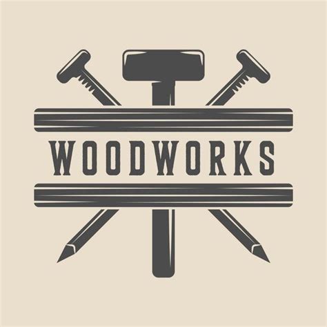 Carpentry Woodwork Emblem In 2020 Woodworking Logo Woodworking Wood