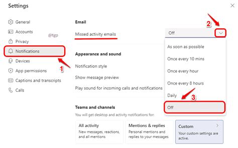 How To Stop Teams From Sending Email Notifications For Missed