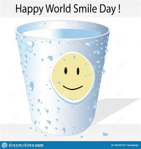 Happy World Smile Day Signs Stock Vector Illustration Of