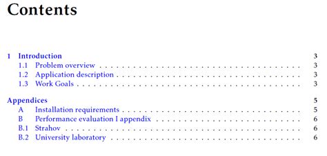 Title page, abstract, body, references, footnotes, tables, figures, appendixes. table of contents - Appendices' sections at subsection ...