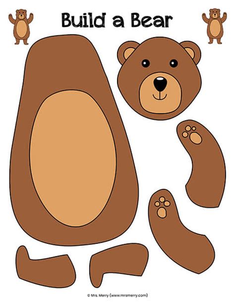 Activities For Kidsbuild A Bearmrsmerry Bear Activities Preschool