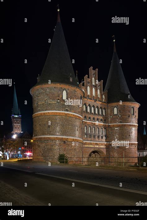 The Holstentor Gate Is A City Gate The Old Town Of The Hanseatic City
