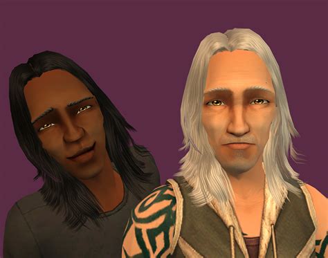 Mod The Sims Long Hair For Guys Default Custom