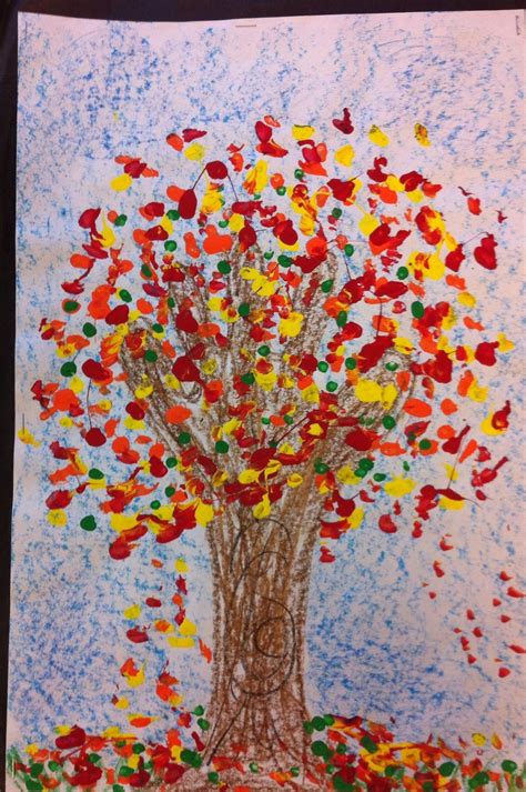 Kindergarten Tree Project Hand And Arm For Trunk With Herbst