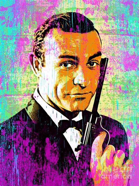 James Bond Agent 007 Sean Connery Digital Art By Jonathan Palgon