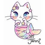 Cat Kawaii Mermaid Pastel Anime Kitty Drawings