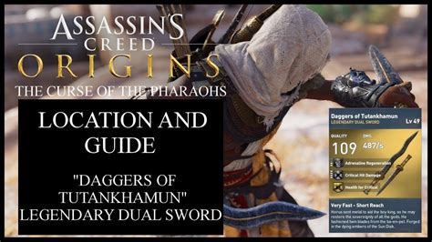 Assassins Creed Origins Legendary Dual Sword Daggers Of Tutankhamun