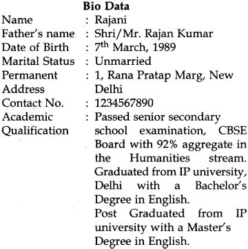 An application for the post of an accountant. Resume Job Application Format Cbse Class 12