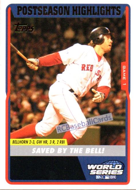 2005 Boston Red Sox Baseball Trading Cards Baseball Cards By