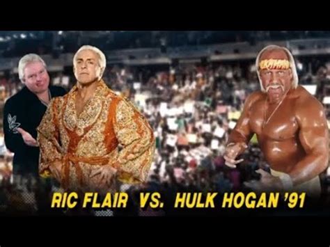 October Ric Flair W Bobby Heenan Vs Hulk Hogan Wwf Wwe
