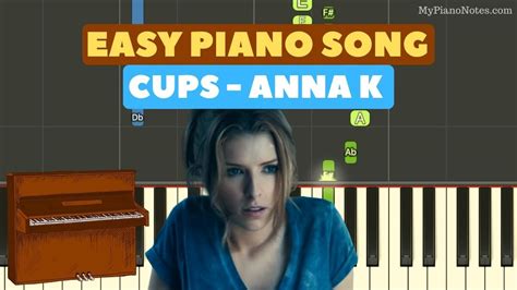 Cups Anna Kendrick Piano Tutorial With Chords Youtube