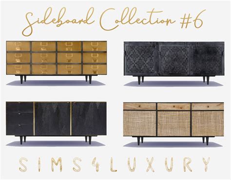 Sims4luxury Sideboard Collection 6 • Sims 4 Downloads