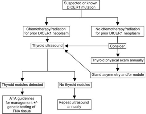 Algorithm For The Management Of Thyroid Disease In Patients With A