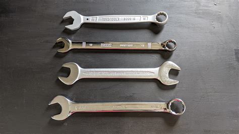 Wrenches With Different Types Of Chrome Finish Polished Satin Highly