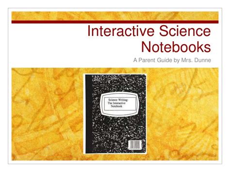 Interactive Science Notebooks A Parents Guide