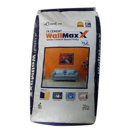 20 Kg Jk Cement Wallmaxx White Cement Based Putty At Rs 400bag In Ludhiana