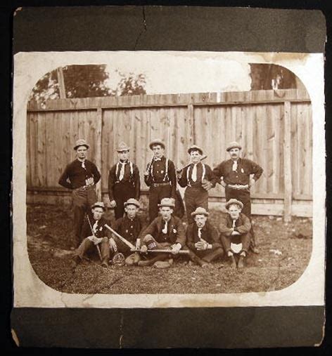 Circa 1890 8 X 10 Photograph Of A Baseball Team By Henry Hohenstein