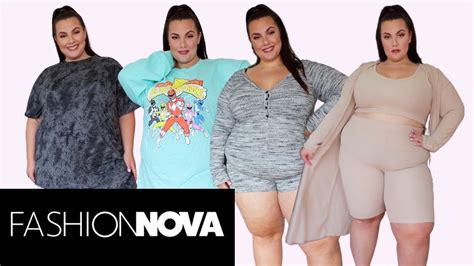 Fashion Nova Curve Plus Size Loungewear Try On Haul Uk Youtube