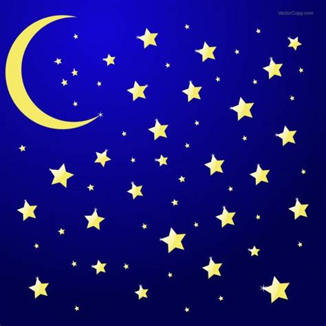 Free Download Cartoon Starry Night Sky Starry Sky At Night 600x600