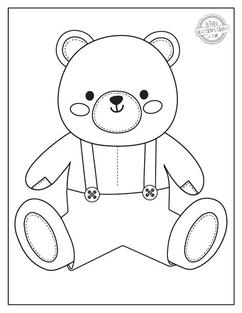 Cutest Ever Teddy Bear Coloring Pages Kids Activities Blog