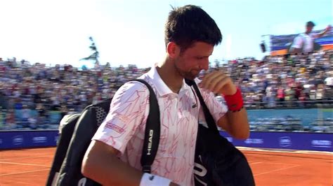 Tennis Video Emotional Novak Djokovic In Tears As He Leaves Adria