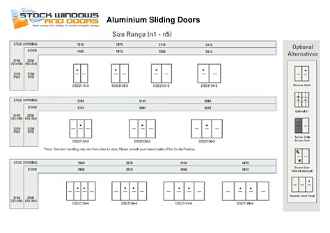 Aluminium Sliding Doors Stock Windows And Doors