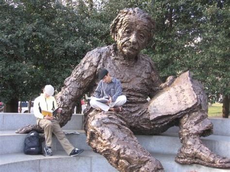 Albert Einstein Memorial Is A Monumental Bronze Statue Depicting Albert