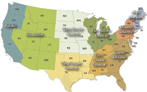Figure Es 9 Us States And Census Divisions Download Scientific Diagram