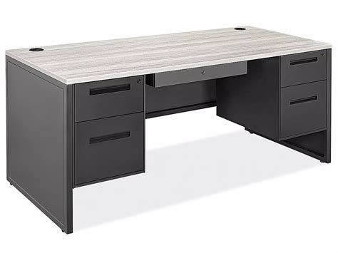 Double Pedestal Industrial Office Desk 66 X 30 H 9730 Uline