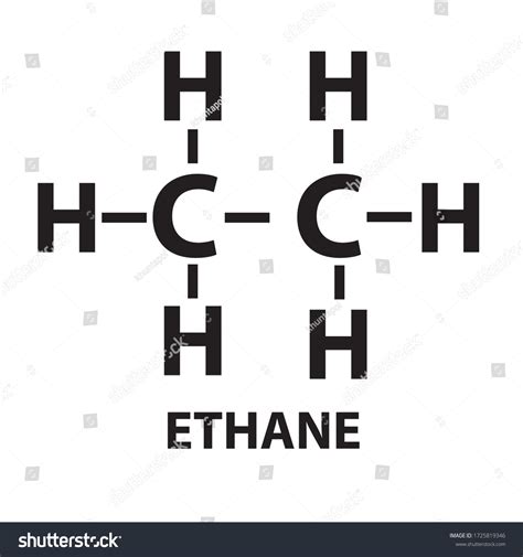 Vector Methane Chemical Structure Stock Vector Royalty Free 1725819346
