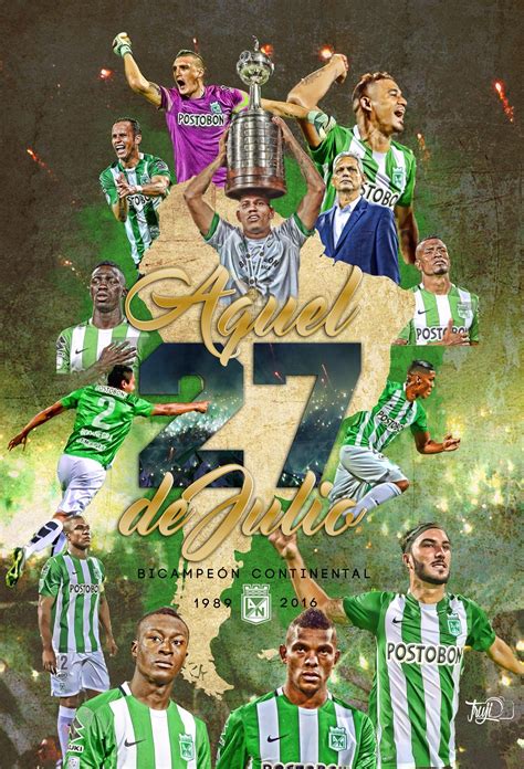 Create shirt with the font atletico nacional 2016. Daniel on Twitter | Football poster, Favorite team ...