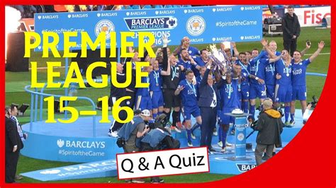 Premier League 2015 16 Quick Quiz Q Star Quiz Channel Premier