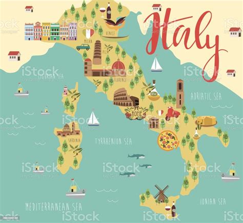 Mappa Dellitalia Immagini Vettoriali Stock E Altre Immagini Di Italia