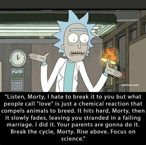 Rick And Morty Quotes Rick And Morty Poster Sad Quotes Quotes Deep