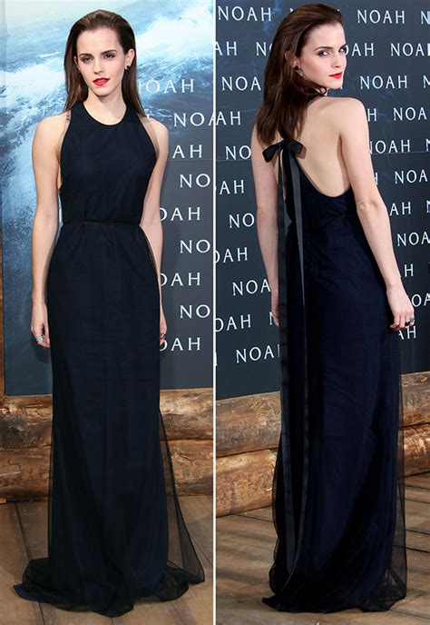 emma watson stuns at noah premiere in gorgeous gown