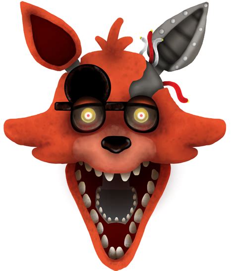 Fnaf2 Foxys Head By Pin Eye On Deviantart