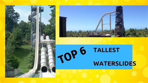 Top 6 Tallest Waterslides In The World Youtube