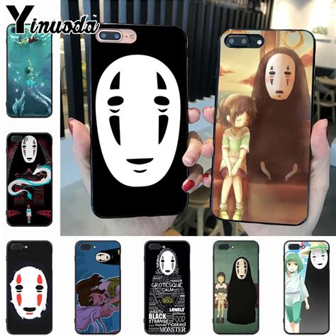 Yinuoda Spirited Away No Face Man Haku Chiharu Protective Tpu Phone Case For Iphone 7plus X Xs