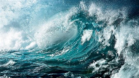 Big Blue Waves High Definition Wallpapers Hd Wallpapers