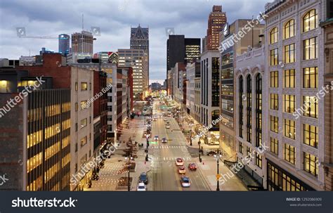 Detroit Woodward Ave Stock Photo 1292086909 Shutterstock