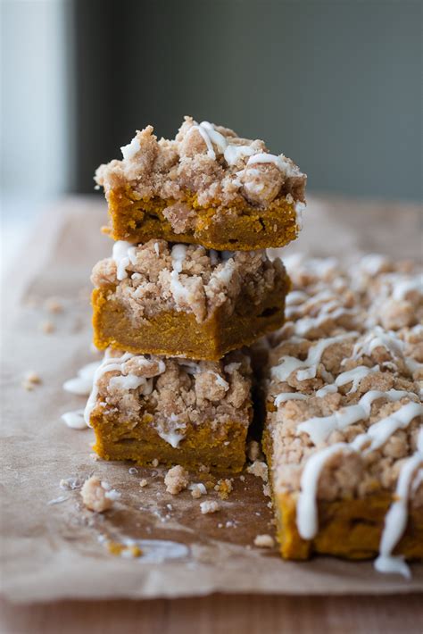 Pumpkin Sour Cream Crumb Bars Smells Like Home