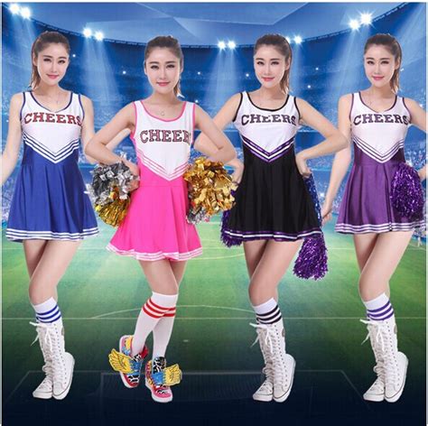lovely high school musical cheerleader girl uniform costume 3 colourful in sexy costumes from