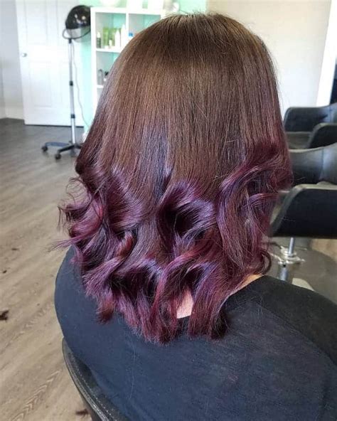7 Coolest Brown Hairstyles With Purple Tips