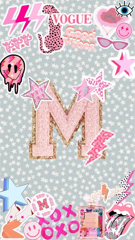 M Preppy Wallpaper Pink Wallpaper Iphone Wallpaper Iphone Love