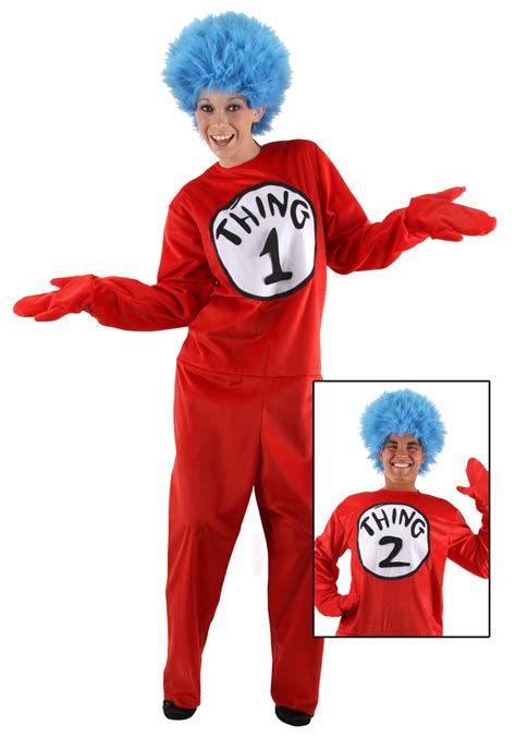 Adult Thing 1 And 2 Costume Halloween Costume Ideas 2021