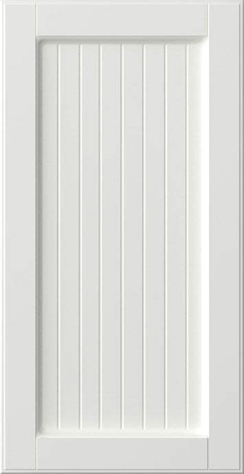 Prestige Shaker Broadstripe Frosty White Laminate Cabinet Door