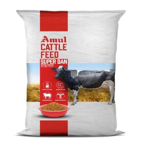 Powder Amul Cattle Feed Super Dan Packaging Type Plastic Sack Bag