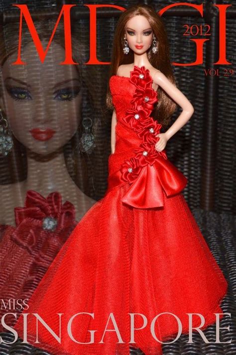 Miss Singapore 2012 Barbie Miss Barbie Style Red Fashion Fashion