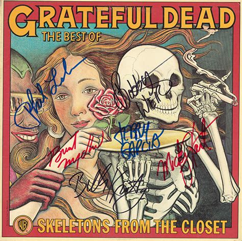 Grateful Dead Band Signed Skeletons In The Closet The Best Of The